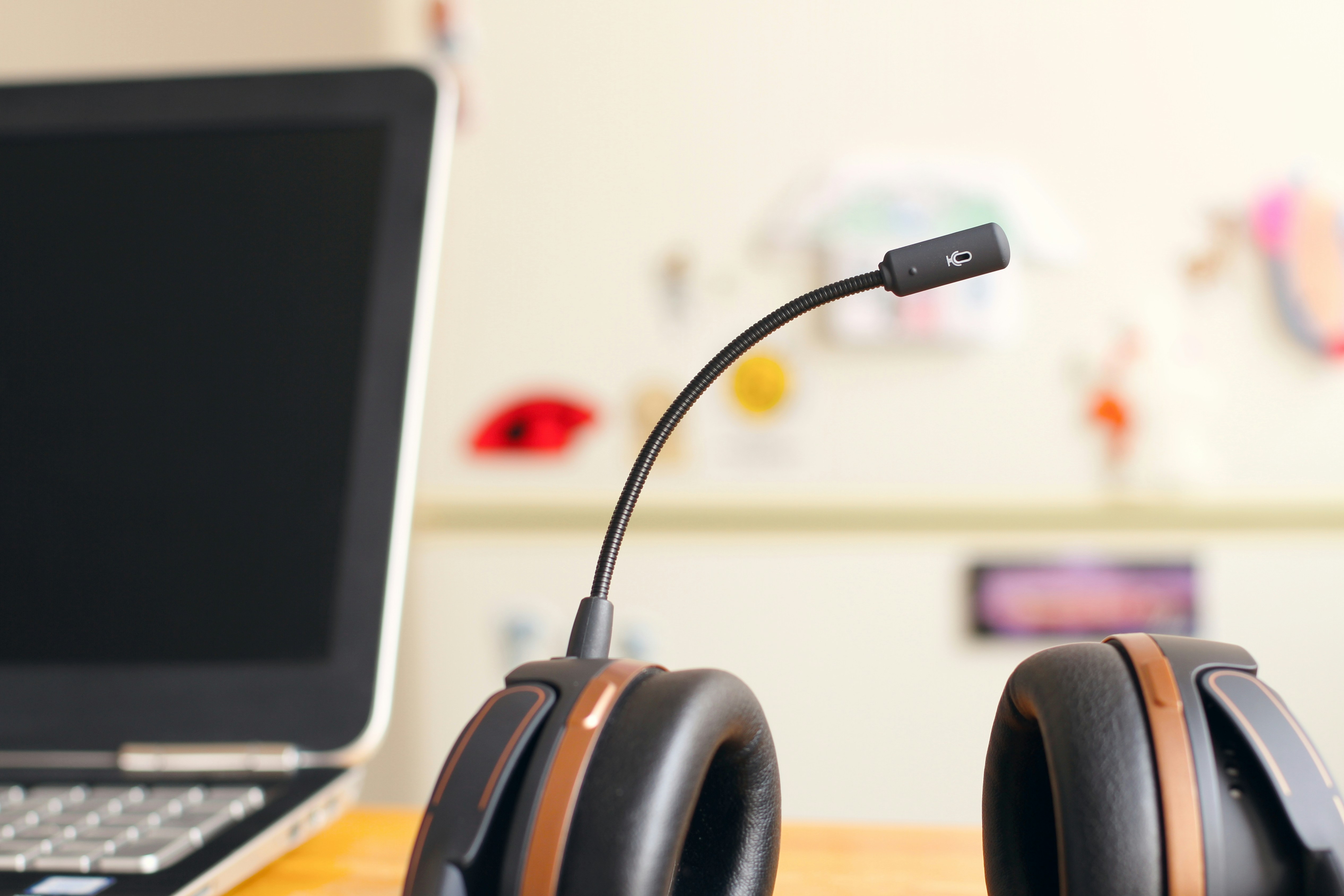 ear phones on desk